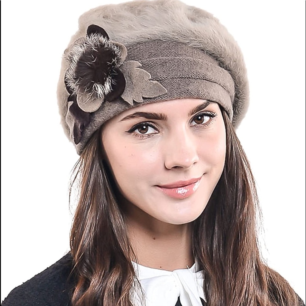 F& N lady French Beret winter hat